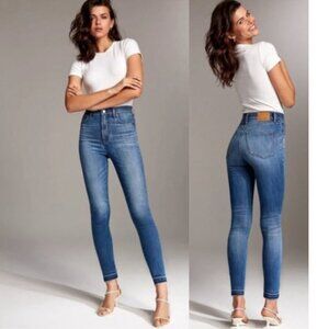 Denim Forum Nico Mid Rise Skinny Jeans Blue Size 29